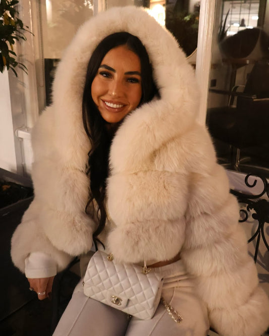 Eliana | Cropped Faux Fur Coat