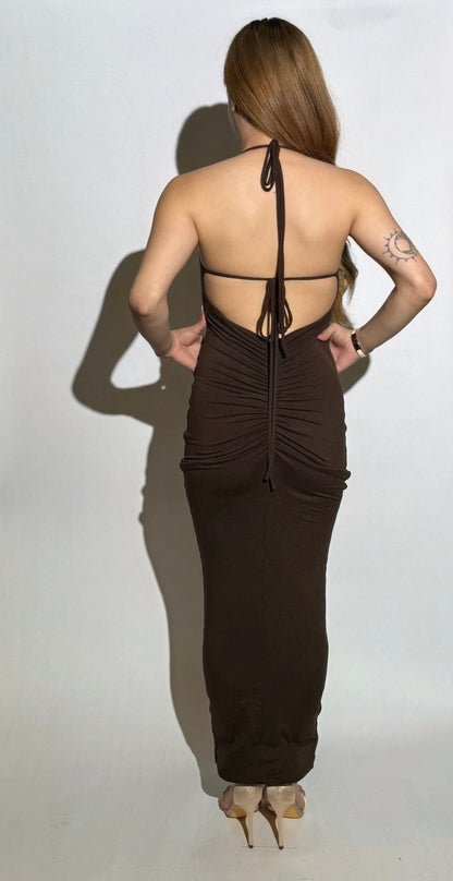 Larah | Open Back Scrunch Dress