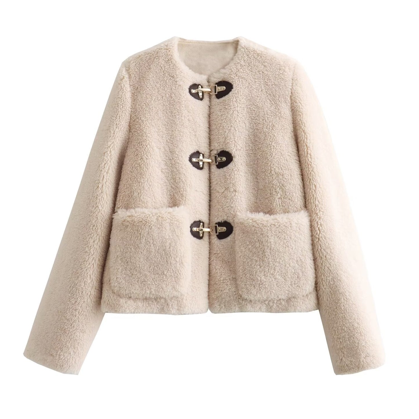 June | Buckle Teddy Coat