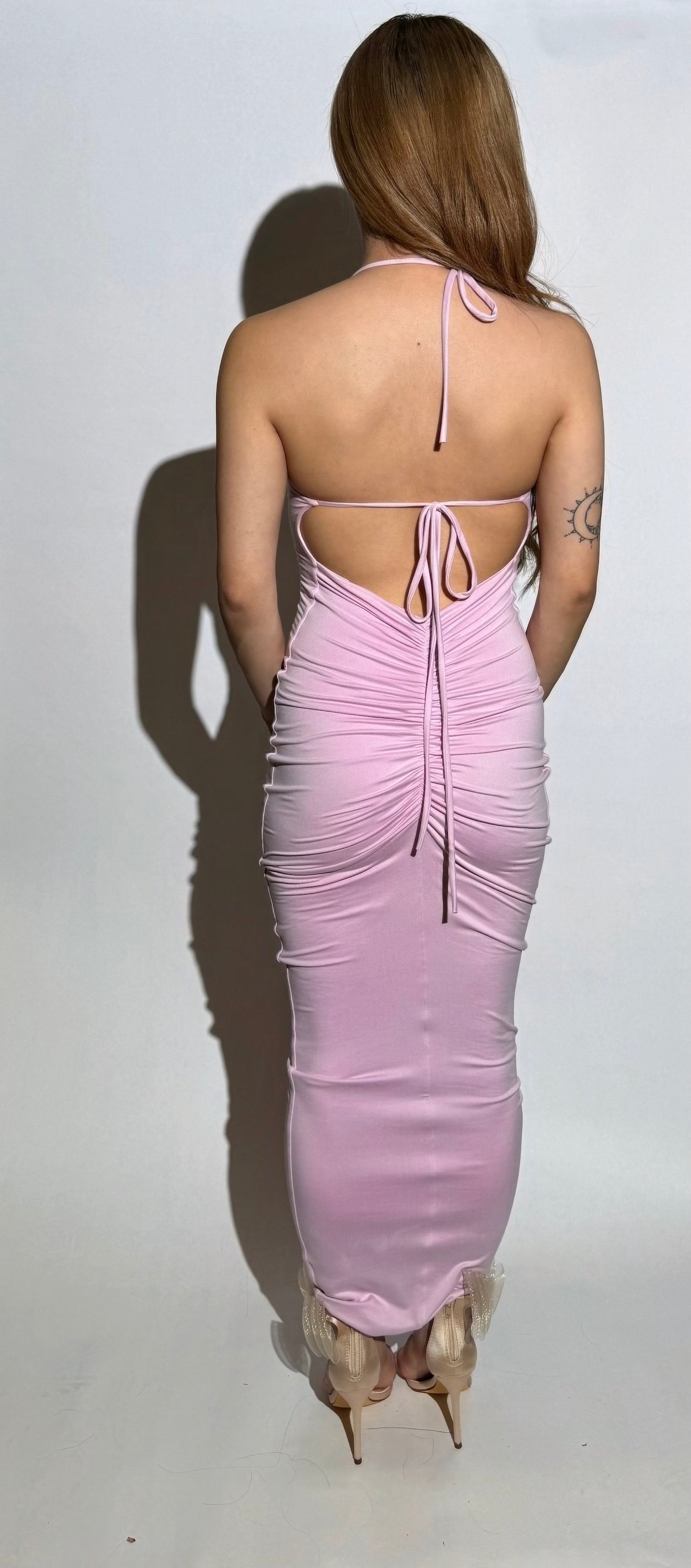 Larah | Open Back Scrunch Dress