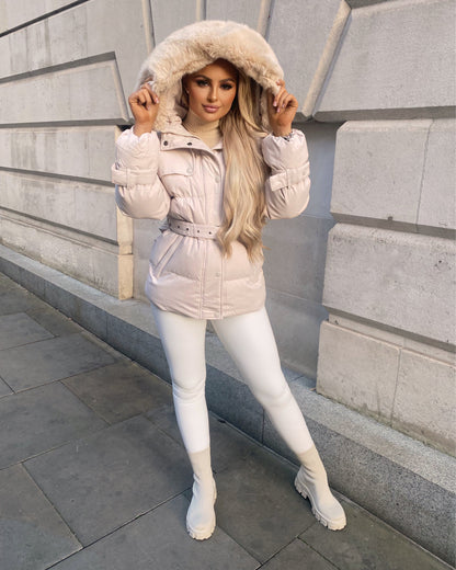 Kelly | Fur Hooded Coat