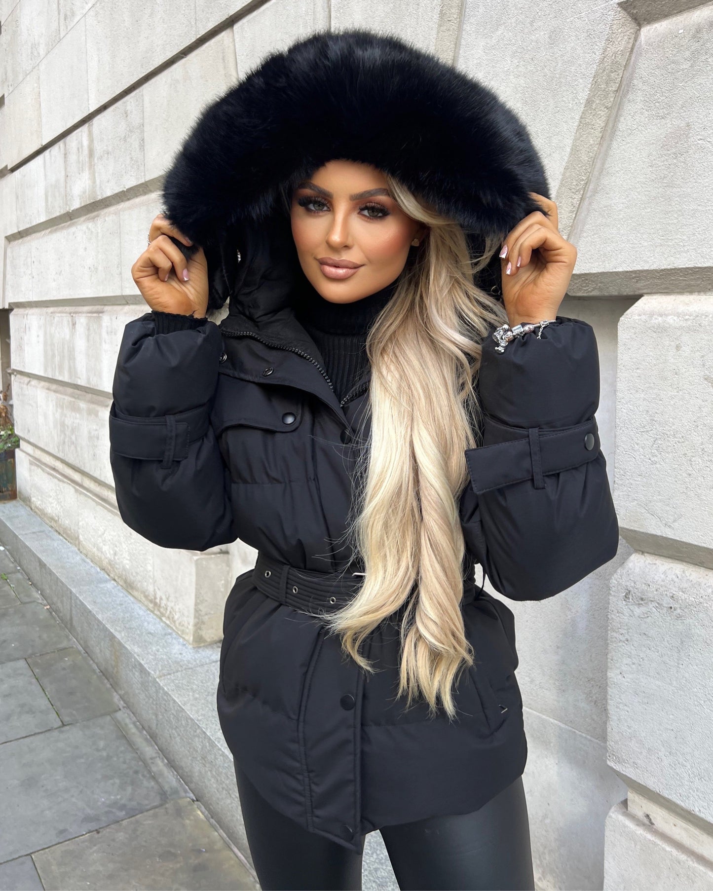 Kelly | Fur Hooded Coat