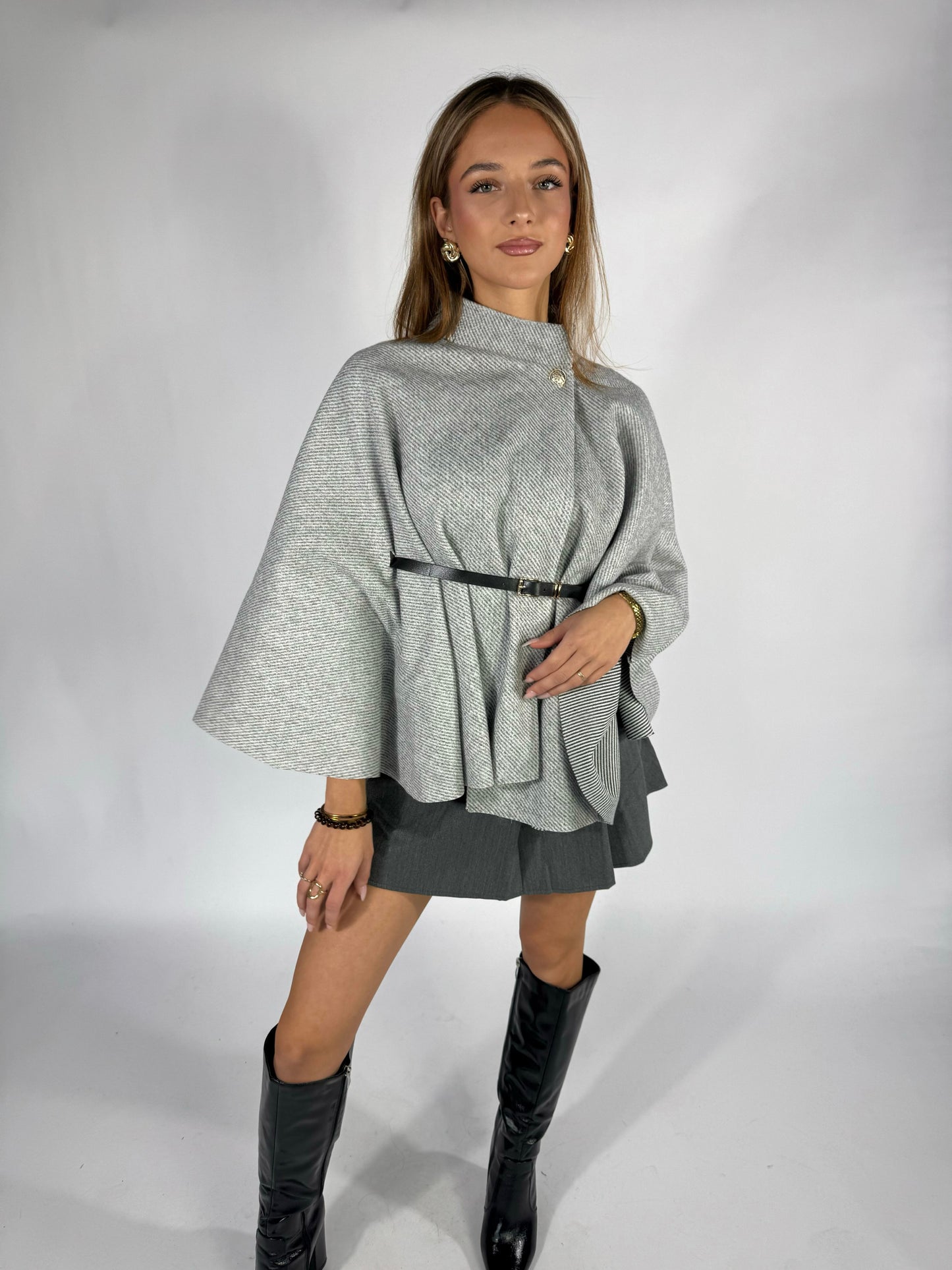 Betty | Belted Poncho