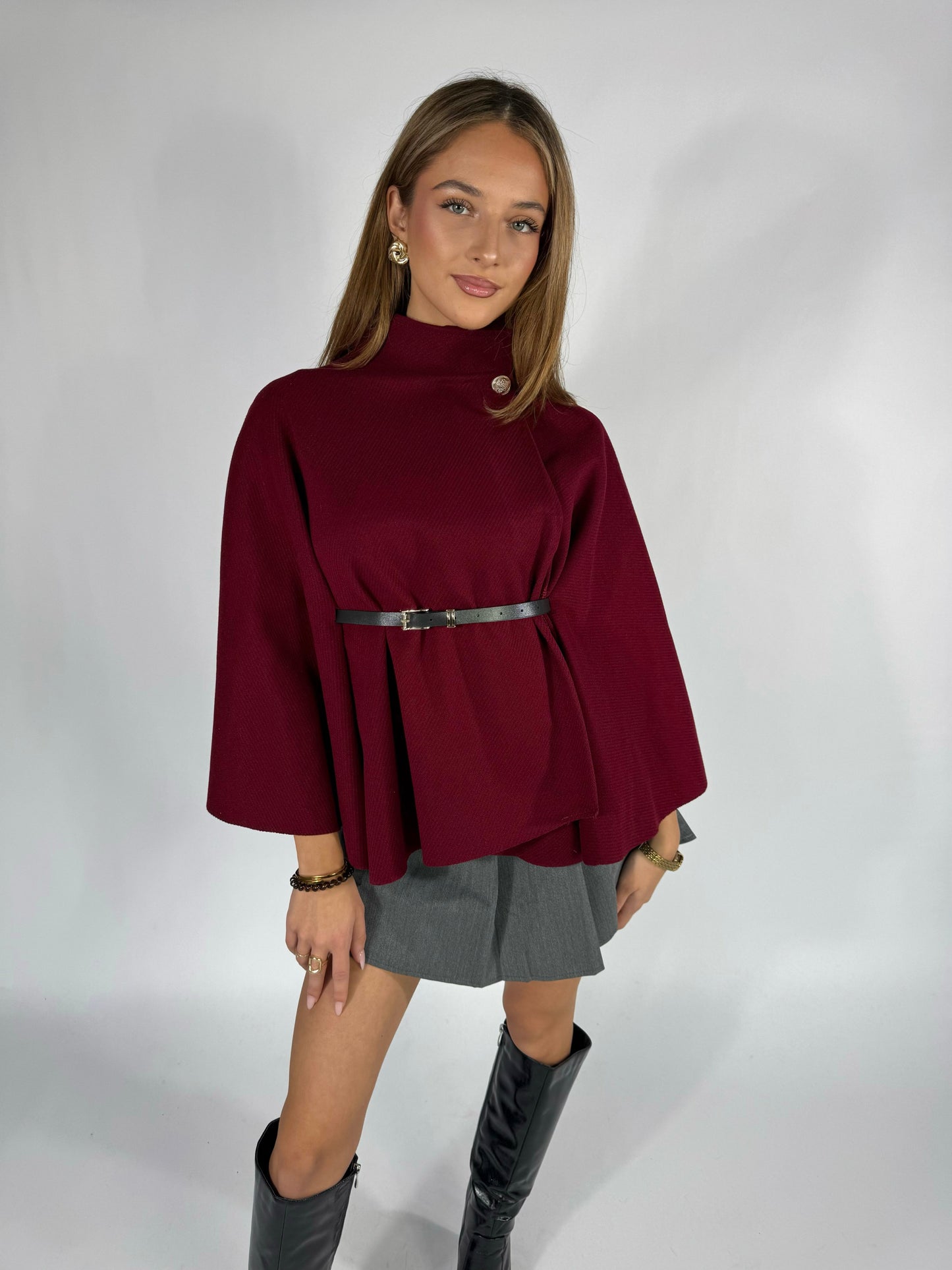 Betty | Belted Poncho