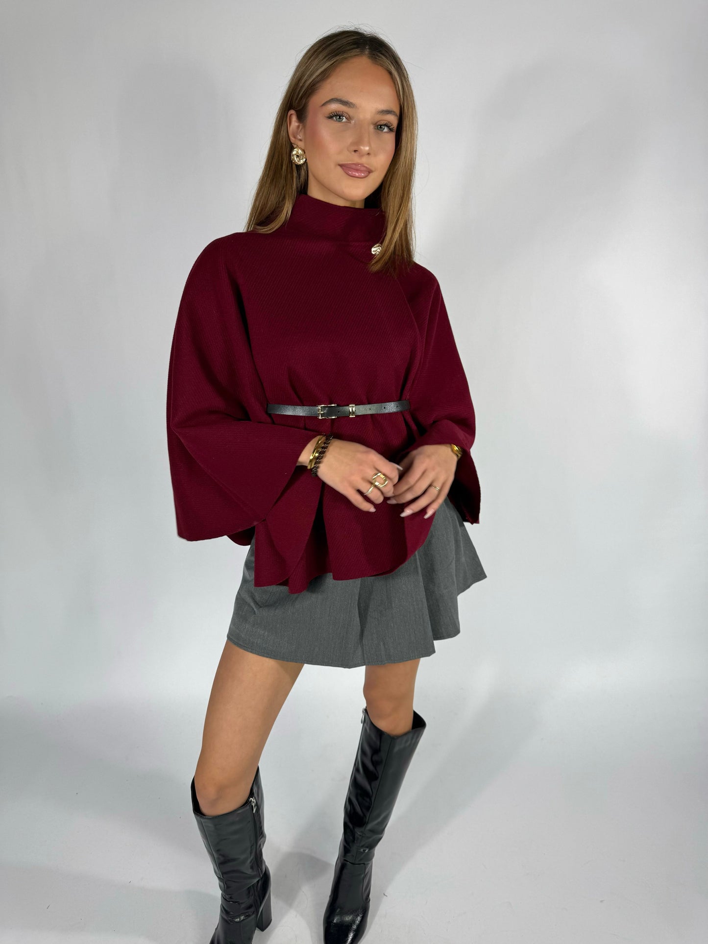 Betty | Belted Poncho