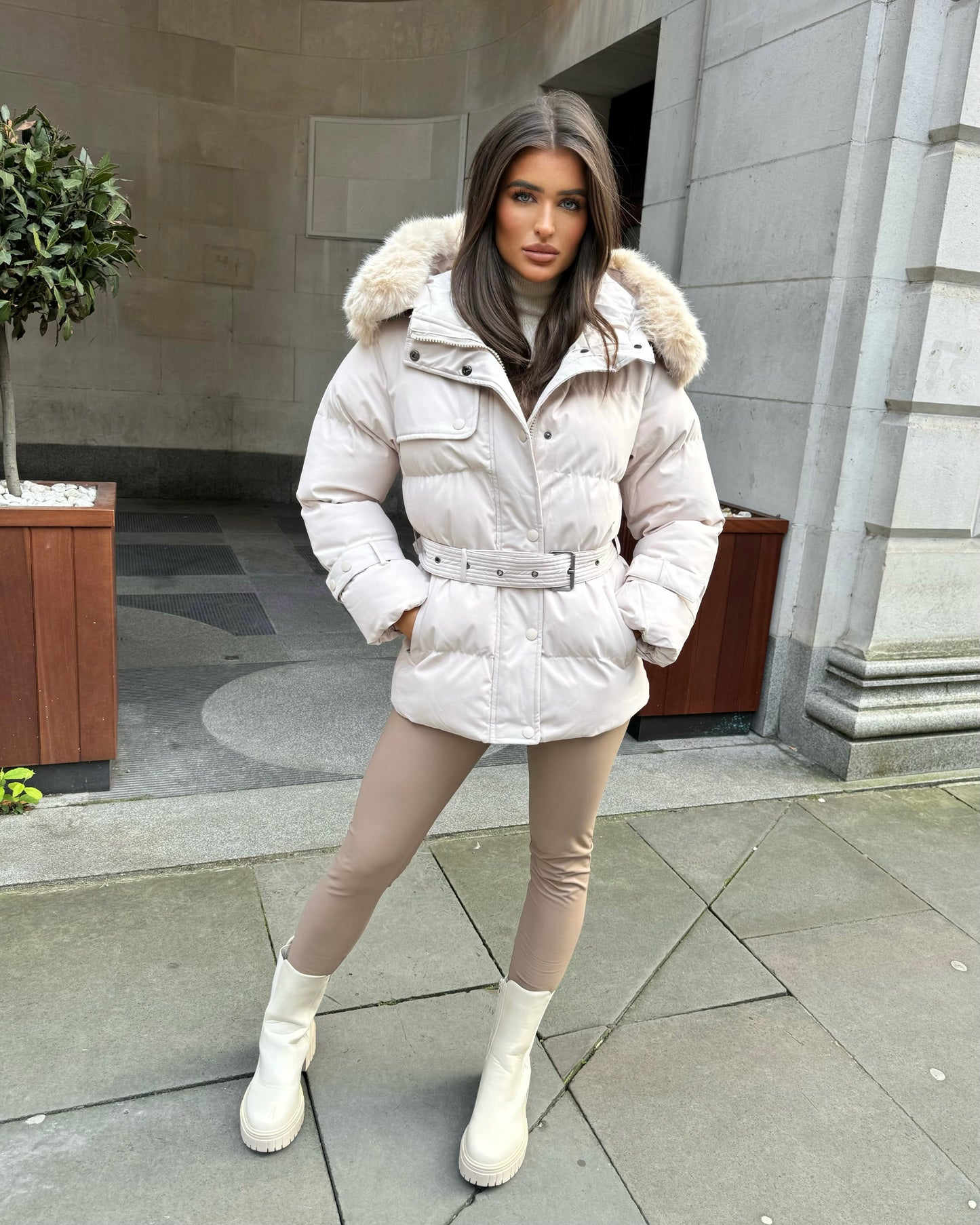 Kelly | Fur Hooded Coat