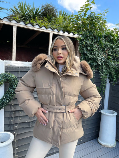 Kelly | Fur Hooded Coat