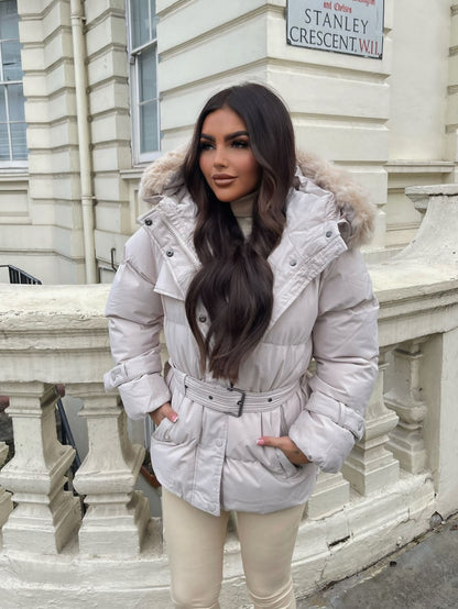 Kelly | Fur Hooded Coat