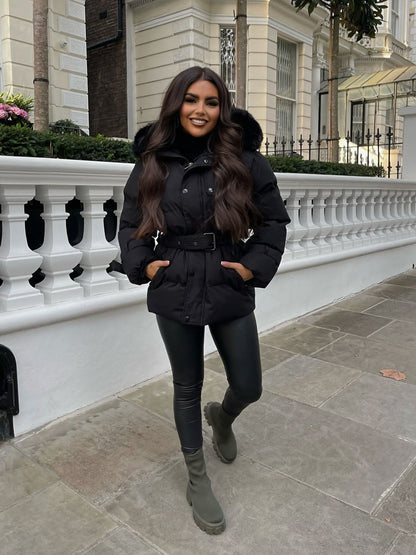 Kelly | Fur Hooded Coat